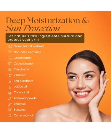 Eat My Face Mineral Tinted Sunscreen for Face SPF 30 | Waterproof with Non-Nano Zinc Oxide | Travel Size Lotion for Sensitive Skin | Water Resistant Sunblock for Beach & Sports Vanilla Scented - Buy Online on GoSupps.com