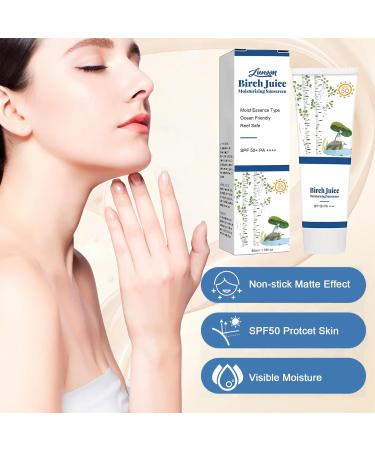 Korean Sunscreen - Birch Juice Moisturizing Sun Cream for All Skin Types | Hydrating Face Sunscreen & Skin Care for Men & Women - Buy Online on GoSupps.com
