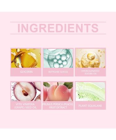 Peach Flavor Lip Oil - Long-Lasting Moisture Lock Keeps Lips Soft Adds Smoothness & Gloss Fuller Appearance(3pcs) - Buy Online on GoSupps.com