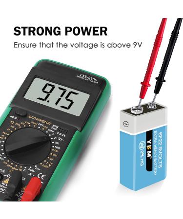 YKM 9V Batteries for Smoke Detectors - Carbon Zinc 2 Pack - Reliable & Long-Lasting - Buy Online on GoSupps.com