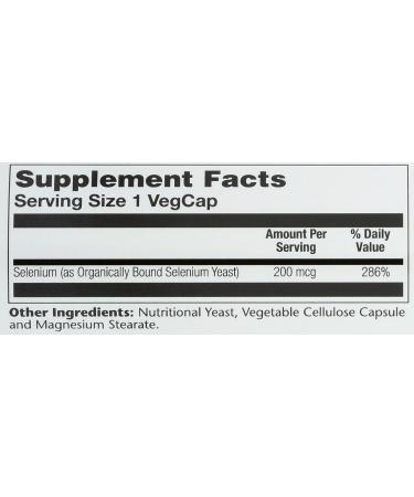 Solaray Selenium 200mcg High Potency - 100 Count - Buy Online on GoSupps.com