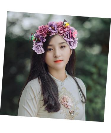 Mikinona Artificial Flower Headband Boho Decor Gothic Accessories Decorative Headband Cosplay Headbands for Women Prom Headbands for Women Flower Headpiece Tea Party Headband Fabric - Buy Online on GoSupps.com