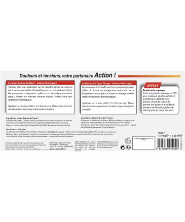 Tiger Balm Duo Action Set 1 Lotion 1 Red Tiger Balm and 1 Free Massage Wheel Pre-Effort Massage Ideal for Sports - Buy Online on GoSupps.com