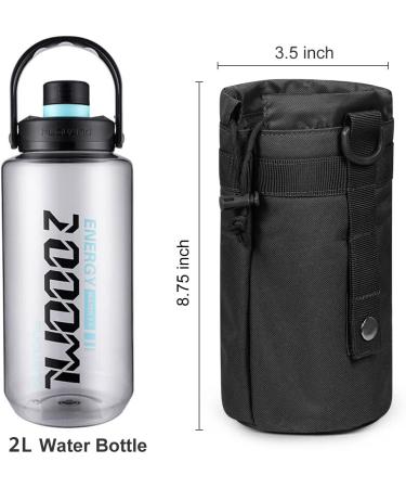 Gogoku 3-Pack Molle Pouch Combo - Water Bottle & Tactical Utility Waist Bag Pack - Black - Buy Online on GoSupps.com