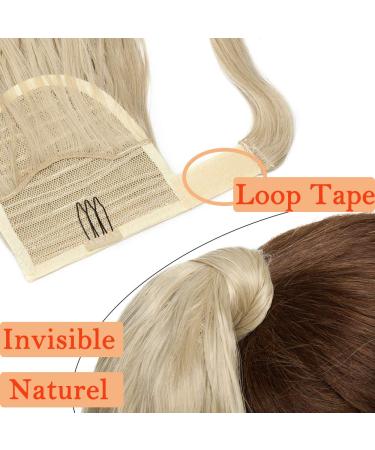 SEGO Hairpiece Ponytail Clip - 20 Ash Blonde & Bleach Blonde Braid Extension | International Shipping - Buy Online on GoSupps.com