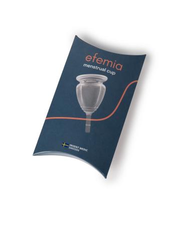 Efemia menstrual cup for period for women |Medical silicone |Hygienic and sustainable Alternative to Tampon and Slip inlay |Including bag (30ml)