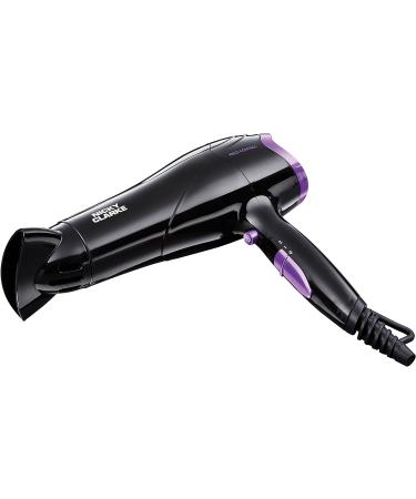Nicky Clarke Lightweight Frizz Control Hair Dryer - 2200W DC Ionic, 2 Heat & Speed Settings, Cool Shot - Black/Purple - Buy Online on GoSupps.com