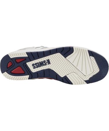 K-Swiss Men's Si-18 Rival Tennis Shoes - White Sneakers (EU 45) | Brilliant White & Tibetan Red Peacoat - International Shipping Available - Buy Online on GoSupps.com