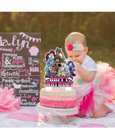 37PCS Cake Decoration Monster Girl Cake Toppers Themed Cake Decoration Cake Topper Themed Birthday Party Supplies for Boy Girl Cake Decoration - Buy Online on GoSupps.com