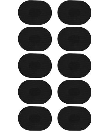 Milageto 10x Sweatproof Sports Stickers - Non-Slip Patches for Fitness Cycling & Climbing - Black Overpatch Tapes - Buy Online on GoSupps.com