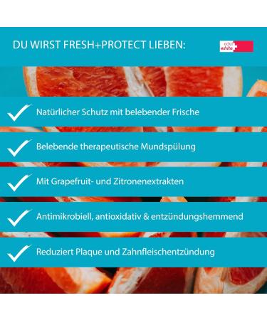 Edel White FRESH Protect Mouthwash 400ml - Antibacterial Alcohol-Free Oral Care for Fresh Breath & Daily Dental Health - Buy Online on GoSupps.com