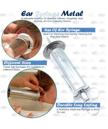 DDP Ear Wax Removal Syringe 4oz - Brass w/ Chrome Finish for Veterinary Use - Buy Online on GoSupps.com
