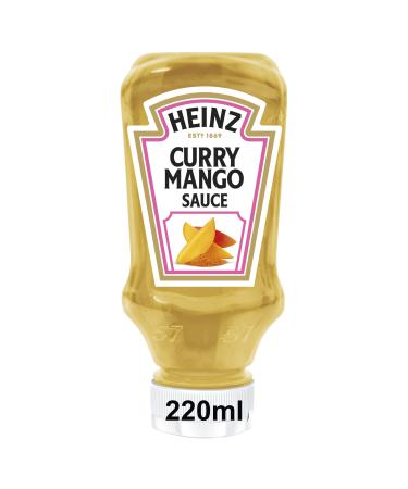 Heinz Indian Style Curry Mango Sauce Fruity and spicy curry mango sauce in a headstand bottle 8 x 220 ml Curry Mango | 8 x 220ml