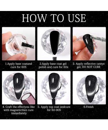 Professional Cat Eye Magnet Tool - Double-Ended Hexagon Nail Magnet for Gel Polish | Perfect for DIY & Nail Salons - Pink - Buy Online on GoSupps.com