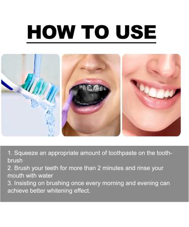 KLYso Bamboo Charcoal Teeth Whitening Toothpaste - Stain Removal Enamel Strengthening Fresh Breath Natural Deep Cleaning for A Brighter Smile(3PCS) - Buy Online on GoSupps.com