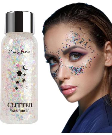  Raxove Glitter liquid eyeshadow - Glitter gel for the body - Waterproof - Long-lasting shine - For face and hair - Holographic cosmetic accessory for concerts and festivals - Buy Online on GoSupps.com