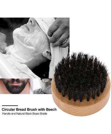 Beech Wood Beard Brush Boar Bristles Brush Sweep Hair Brush Face Care Cleaning Grooming Tool - Buy Online on GoSupps.com