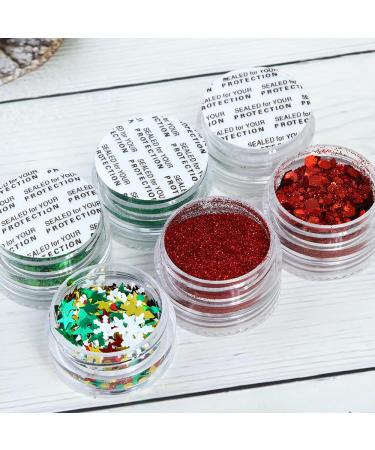 Buy Christmas Nail Art Glitter Sequins | 3D Holographic Winter Snowflake Accessories | International Shipping - Buy Online on GoSupps.com