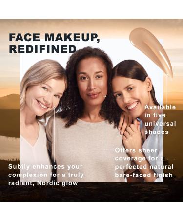 Lumene Invisible Illumination Instant Beauty Glow Foundation - Sheer-Coverage Face Brightening Serum - Infused with Nordic Algae and Vitamin E - Universal Medium (30ml) - Buy Online on GoSupps.com