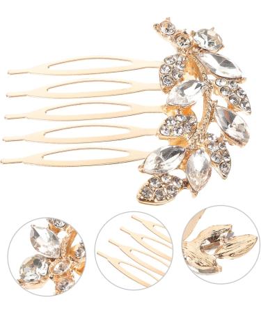 HAPINARY leaf wedding hair comb women's hair side comb hair accessories headpiece for bride hair comb hair Hair up Clip issue card bride small Japanese and Korean headgear - Buy Online on GoSupps.com