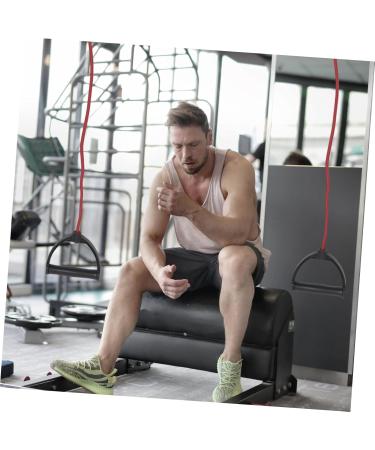 Buy 2 Pairs Pull Rope Treadmills | Home Fitness Resistance Bands with Handles | Elastic Muscle Resistance Belts - Red Latex - Buy Online on GoSupps.com