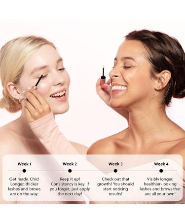 ForChics ForLash & ForBrow Growth Serum Bundle - Fuller Eyelashes & Eyebrows | Organic & Vegan Formula - 0.10 fl. oz/3ml - Buy Online on GoSupps.com