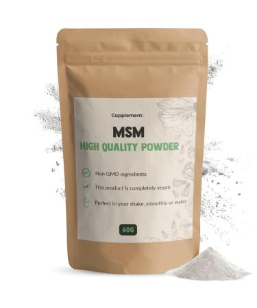 Cupplement Cupplement - MSM Powder 60g - Free Weight - MSM preparations - Powder of the highest quality