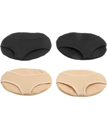 Holibanna 2 Pairs Forefoot pad Foam Forefoot Cushion Front Insoles Heel Grips Liner Toe Topper Socks Ball of Foot Cushions high Heel Foot Cushions Heel Cushion Man Non-Slip Shoe Assorted Color 9x6cm