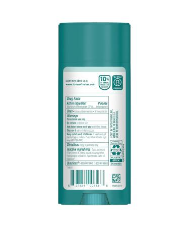 Tom s of Maine Cucumber Aloe Antiperspirant - Unisex 3.25 oz - Natural Deodorant Aluminum-Free Pack of 1 - International Shipping Available - Buy Online on GoSupps.com