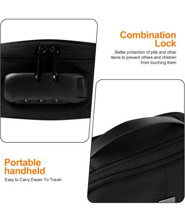 Password-Protected Pill Box Set - Twice-Daily Large Organizer for 7 Days | Color-Coded Travel Medicine Storage - Buy Online on GoSupps.com