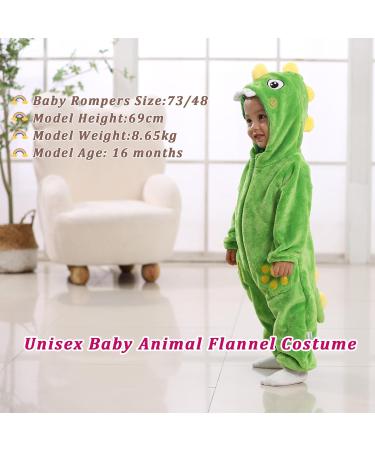 Doladola Baby Boys Girls Green Shark Hooded Onesie | Infant Pajamas Romper 0-3 Months - Buy Online on GoSupps.com