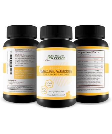 Vitamin D Bone Health - Our Best Bone Capsules for Improved Calcium Absorption - Alternative Austrialian Honey Bee Bone Support -Turmeric Joint Support - Natural Bone Health Formula - Bone Care - Buy Online on GoSupps.com