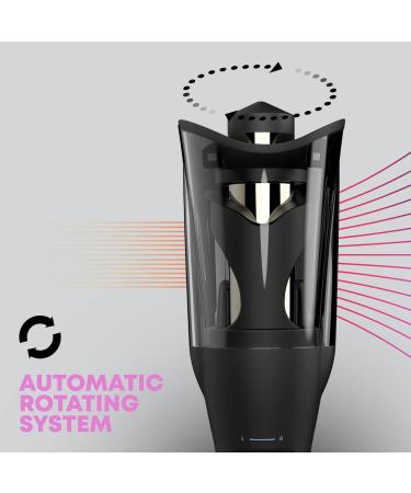 Revamp Progloss Hollywood Automatic Curling Iron - 1 Inch Rotating Curling Iron with Ceramic Barrel & Hydrating Ionic Jets for Frizz-Free Shine - Buy Online on GoSupps.com