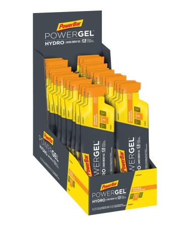 PowerBar PowerGel Hydro with C2MAX (Pack of 24 Gels) | Endurance Energy for High Intensity Workouts, Orange 2.27 Fl Oz (Pack of 24) Orange