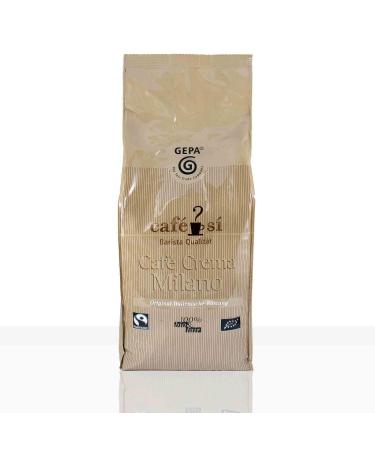 GEPA GEPA Milano Organic Coffee Crema Si - Whole Grain - 1 Carton (4 x 1000 g) - Fair Trade Coffee