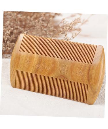 Shop Angoily 5-St Green Sandalwood Beard Comb for Men | Premium Wooden Mustache & Beard Brush - Perfect Gift for Bearded Men - Buy Online on GoSupps.com