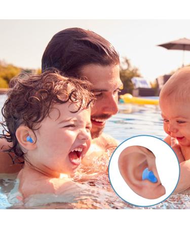 Swimming Ear Plugs - Reusable Waterproof Silicone Ear Plugs for Kids | 3 Pairs Ideal for Swimmers & Bathing - Buy Online on GoSupps.com