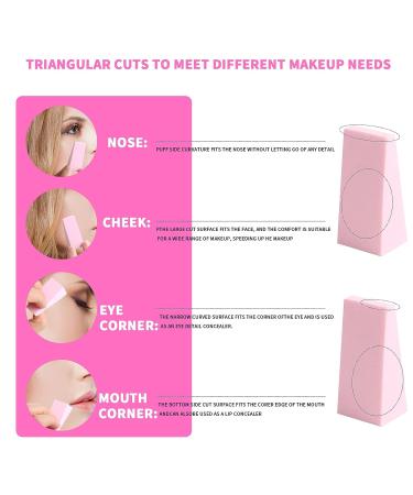 96Pcs Makeup Wedges Sponges Set | WSYUB Soft Latex-Free Cosmetic Puff | Small Wedge Shape Foam Blenders for Powder - Buy Online on GoSupps.com