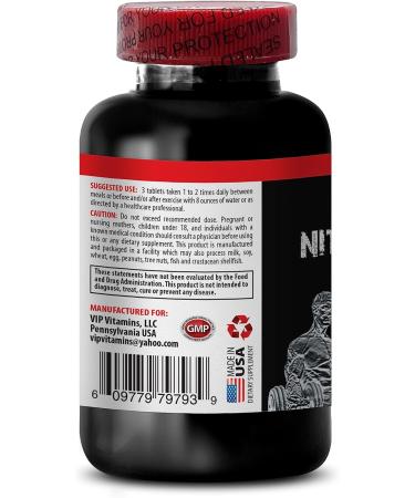 nitric oxide supplement L-arginine - NITRIC OXIDE UNIQUE COMPLEX - AAKG pump activator OKG nitric oxide enhancement GKG strength and endurance AKIC workout support nitric 2 Bottles 180 Tablets - Buy Online on GoSupps.com