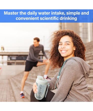 Protein Shaker Bottle Protein Powder Shaker Bottle Cup Mixer Bottle With Stirring Ball 600ml Workout Water Shaker Cup Anti Leak Water Cup With Scales Pre Workout Gym Bottle Shaker Bottle White - Buy Online on GoSupps.com