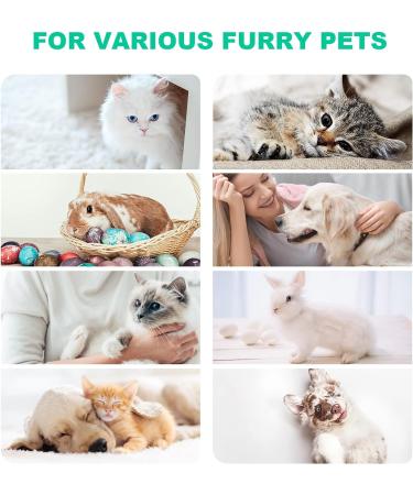 LIUCOLI Professional Pet Hair Remover Rake for Shedding - Cat, Dog, Rabbit Grooming Comb - Green - Buy Online on GoSupps.com