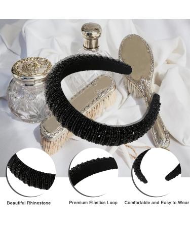 Shop Elegant Crystal Frontal Ligament Hair Bands - Pearl & Imitation Diamond Hair Accessories for Women & Girls | Perfect for Parties & Weddings - Buy Online on GoSupps.com