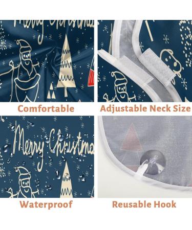 Beard Bib Apron for Men | Waterproof Hair Catcher & Grooming Cloth - Perfect for Shaving & Trimming | Abstract Christmas Tree Design - Buy Online on GoSupps.com