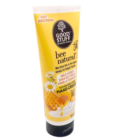 Good Stuff Bee Natural Hand Cream - Nourishing Dry Skin with Wild Honey & Shea Butter | 2.5 Fl Oz - International Shipping Available - Buy Online on GoSupps.com