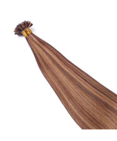High-Quality Keratin Bonding Hair Extensions - #6/27 Setent - 40cm 150 Strands 100% Remy Real Hair | Novon Hair Extensions - Buy Online on GoSupps.com
