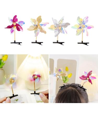 HOHOKANG 10Pcs Y2K Style Barrettes Colorful Windmill Hairpins Rotatable Little Girls Taking Photo Hair Clip Windmill Headwear - Buy Online on GoSupps.com