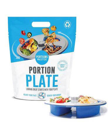 Portions Master All in One Plate | Diet Weight Loss Aid | Food Management & Servings Control (All in One)