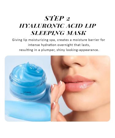 ANAI RUI Lip Therapy Set - Moisturizing Lip Scrub & Sleeping Mask for Soft Lips | Best Gift for Dry & Chapped Lips | Blueberry Flavor - Buy Online on GoSupps.com