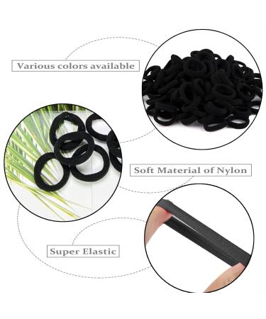 100 Pieces Soft Cotton Mini Hair Ties | No Metal Elastic Bands for Kids & Babies - Perfect for Little Girls - Buy Online on GoSupps.com