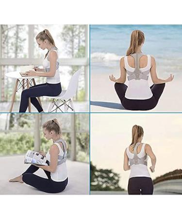 Adjustable Upper Back Brace Straightener Posture Corrector For Student/Adults/Unisex Clavicle Spine Shoulder Support Belt XL - Buy Online on GoSupps.com